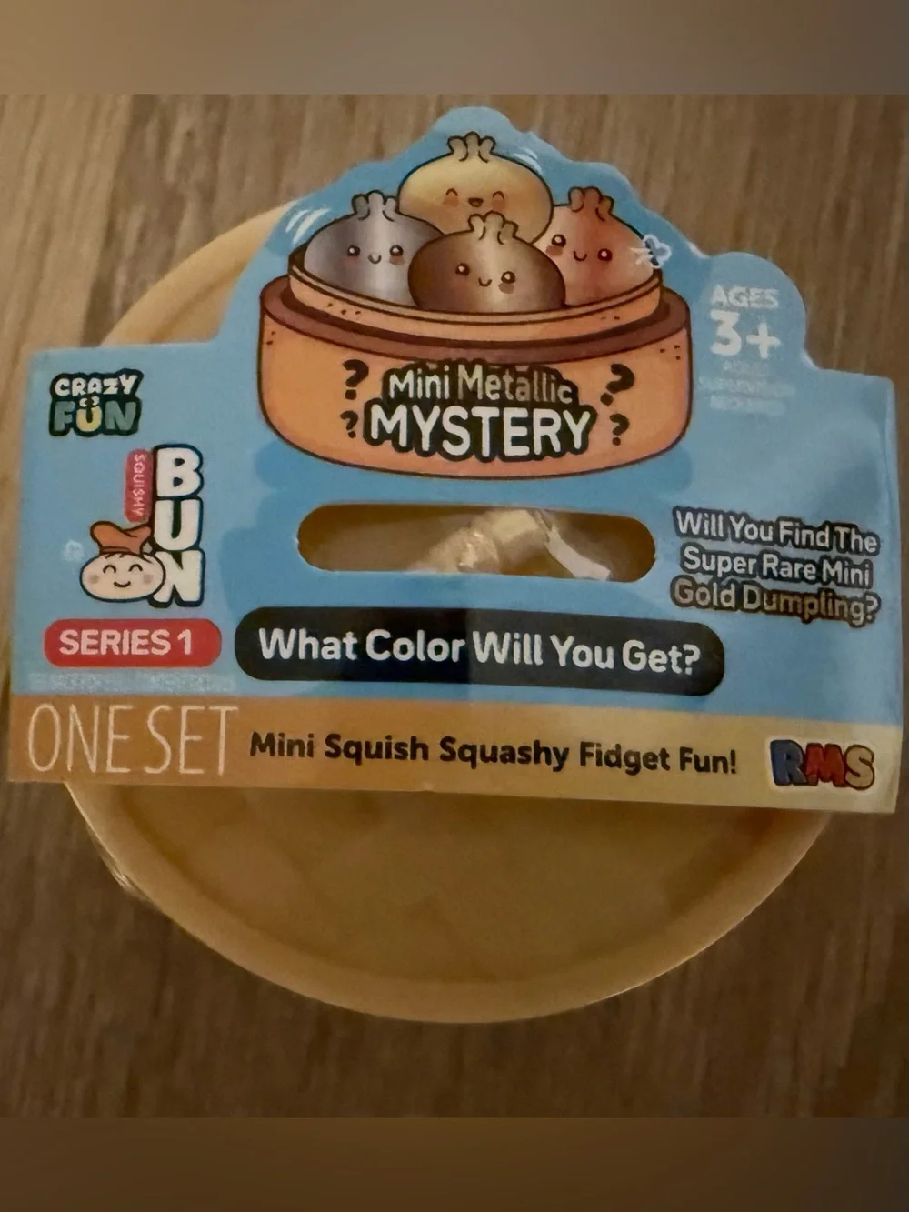 RMS CRAZY FUN 3 MINI METALLIC MYSTERY DUMPLING SQUISHY TOYS.VIRAL FACTORY SEALED